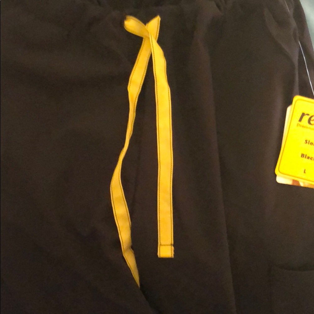 Black scrubs bottoms only size L
